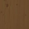 vidaXL Hoge kast 89x40x116,5 cm massief grenenhout honingbruin