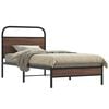 vidaXL Bedframe zonder matras bewerkt hout bruin eikenkleur 107x203 cm