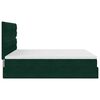 vidaXL Ottoman bed met matrassen 200x200cm fluweel donkergroen