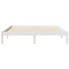 vidaXL Bedframe extra lang zonder matras grenenhout wit 160x210 cm