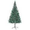 vidaXL Kunstkerstboom met 300 LED Groen 210 cm PVC en Staal