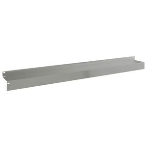 vidaXL Gazonrand 30 pcs 100 x 10 x 8 cm Staal Zilverkleurig
