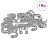 vidaXL Cam Lock Moeren 8372 pcs Zilver Metaal
