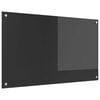 vidaXL Keukenachterwand Donkergrijs 100 x 60 cm gehard glas