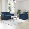 vidaXL Bank 2 pcs Blauw