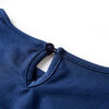 Kindershirt met lange mouwen 140 marineblauw