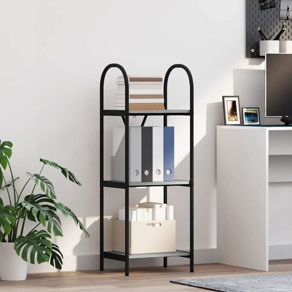 vidaXL Boekenkast Grijs Sonoma 40 x 30 x 109 cm Bewerkt hout