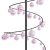 vidaXL LED-kerstboom met kerstballen 120 LED's warm wit 180 cm