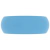 vidaXL Wastafel rond 40x15 cm keramiek mat lichtblauw