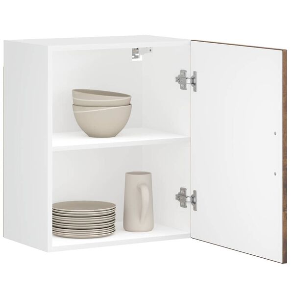 vidaXL Keukenbovenkasten 2 st Porto bewerkt hout gerookt eikenkleurig