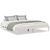 vidaXL Bedframe extra lang zonder matras grenenhout wit 200x220 cm