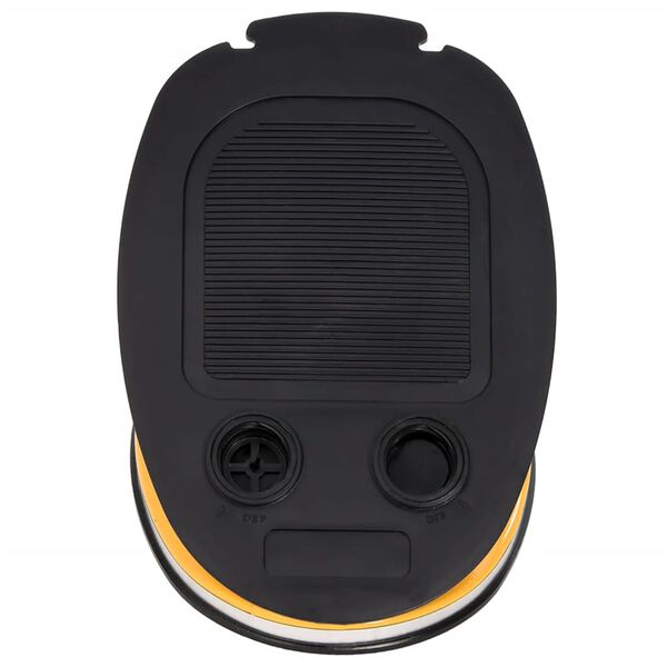 vidaXL Voetpomp 26x18 cm PP en PE grijs en geel