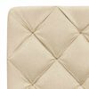 vidaXL Bed met matras stof cr&egrave;mekleurig 180x200 cm
