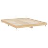 vidaXL Bedframe zonder matras 200x200cm spaanplaat sonoma eikenkleurig