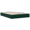 vidaXL Ottoman bedframe zonder matras 140x190 cm fluweel donkergroen
