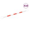 vidaXL Pylonstangen inklapbaar 10 st 116-197 cm