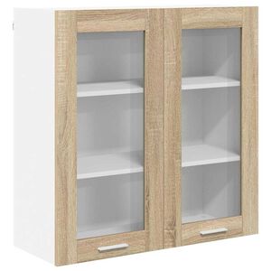 vidaXL Hangkast met opslag Sonoma Eiken 80 x 31 x 80 cm Bewerkt hout