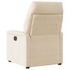 vidaXL Fauteuil verstelbaar microvezelstof beige