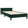 vidaXL Bedframe zonder matras 90x190 cm fluweel donkergroen