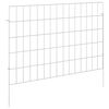 vidaXL Tuin omheining met palen 12 st 75 x 50 cm Gegalvaniseerd staal