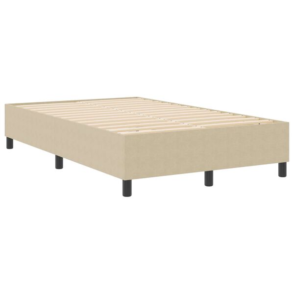 vidaXL Platform bedframe Grijs groen 120 x 190 cm Stof