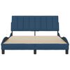 vidaXL Bedframe zonder matras "Hanko" stof blauw 140x190 cm