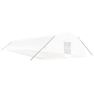 vidaXL Tuinkas met stalen frame 132 m&sup2; 22x6x2,85 m wit