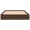 vidaXL Bedframe zonder matras bewerkt hout bruin eikenkleur 75x190 cm