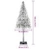 vidaXL Kerstboom met 300 LED met standaard Wit 180 cm PE en staal