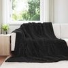 vidaXL Kleden 6 pcs Zwart 240 x 220 cm Fleece