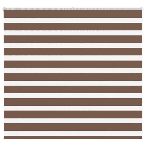 vidaXL Zebra rolgordijn 165x100 cm stofbreedte 160,9cm polyester bruin