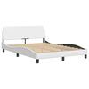 vidaXL Bedframe "Viana" zonder matras kunstleer wit 120x200 cm