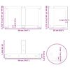 vidaXL Salontafelpoten 2 st T-vormig 50x25x(30-31) cm staal naturel