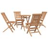 vidaXL Tuinset 3 st Bruin Massief Teak Hout