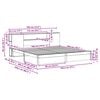 vidaXL Boekenkast Bedframe Wasbruin 180 x 200 cm Massief Vurenhout