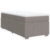 vidaXL Boxspring met matras stof taupe 90x190 cm