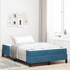 vidaXL Boxspringbed met matras Donkerblauw 120 x 220 cm Stof