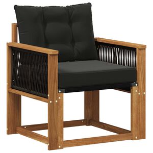 vidaXL Buiten Midden Sofa Massief Acaciahout Naturel