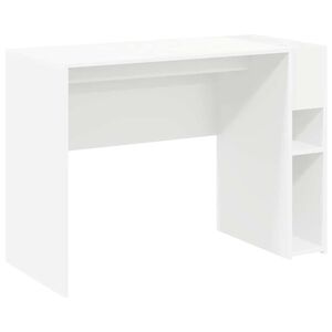 vidaXL Bureau Wit Bewerkt hout 109 x 50 x 78 cm
