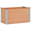 vidaXL Verhoogde plantenbak Bruin 100 x 50 x 54 cm WPC en Aluminium