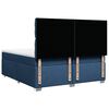 vidaXL Boxspring met matras stof blauw 200x200 cm