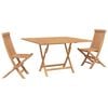 vidaXL Tuin Bistro Set 3 pcs Bruin Massief Teak Hout