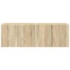 vidaXL TV-wandkast 2 pcs Sonoma Eiken 59,5 x 31 x 40 cm Bewerkt hout