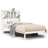 vidaXL Bed met boekenkast zonder matras grenenhout wit 75x190 cm