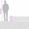 vidaXL Afrasteringspaal Grijs 25 x 0,4 m (19 x 19 mm gaas)