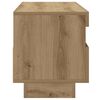 vidaXL Tv-meubel met LED 100x35x40 cm bewerkt hout artisanaal eiken