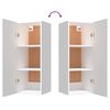 vidaXL Wandkast 34,5x34x90 cm bewerkt hout wit