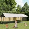 vidaXL Hondenkennel voor buiten met dak 400x200x150 cm
