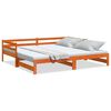 vidaXL Slaapbank met onderschuifbed 90x200 cm massief grenenhout
