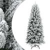 vidaXL Kerstbomen Warmwit PVC en Plastic en Staal en PE